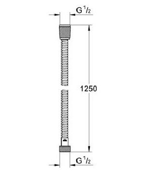 Гигиенический душ GROHE BauCurve 123072 со смесителем ФОТО